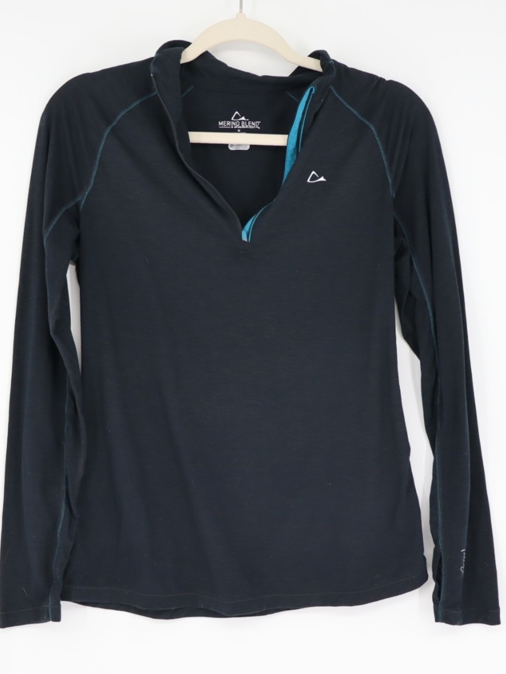 Paradox Merino Blend Base Layer Women’s M Black 1/4 Zip DriRelease Wool Blend